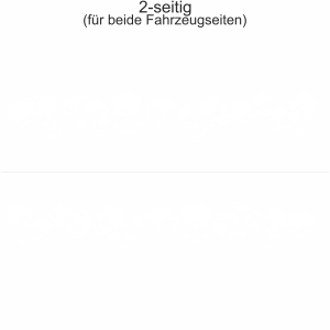 Autoaufkleber Böse Totenschädel | Set für beide Fahrzeugseiten