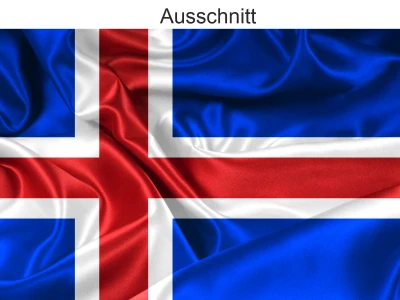 Autoaufkleber Fahne von Island | Set - Ansicht Ausschnitt