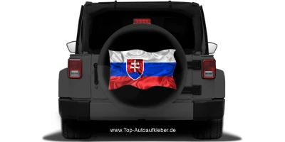 Autoaufkleber Fahne von Luxemburg auf Reserveradabdeckung