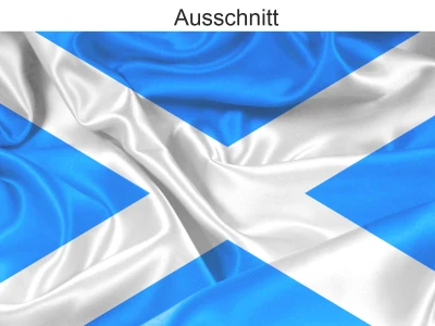 Autoaufkleber Flagge Schottlands - Ansicht Ausschnitt