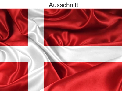 Autoaufkleber Flagge von Dänemark - Ansicht Ausschnitt