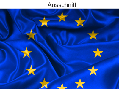 Autoaufkleber Flagge von Europa - Ansicht Ausschnitt