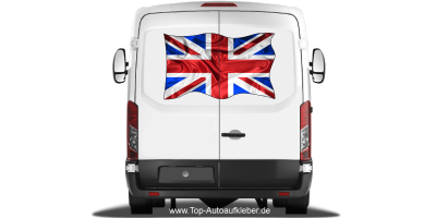 Autoaufkleber Flagge von Großbritannien auf Heck von Wohnmobil oder Caravan