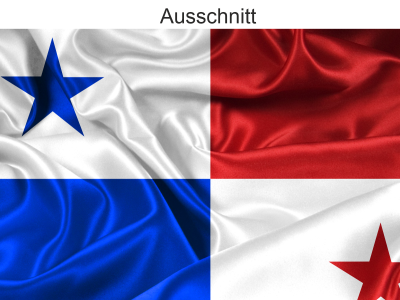 Autoaufkleber Flagge von Panama - Ansicht Ausschnitt