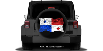 Autoaufkleber Flagge von Panama auf Reserveradabdeckung