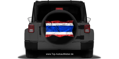 Autoaufkleber Flagge von Thailand auf Reserveradabdeckung