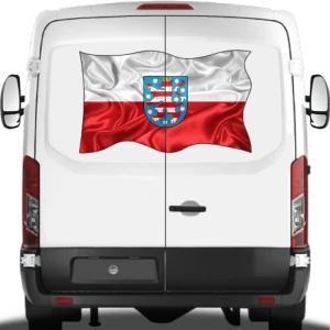Autoaufkleber Flagge von Thüringen
