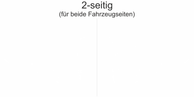 Autoaufkleber Gefährlicher Hai | Set für beide Fahrzeugseiten