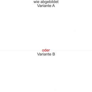 Berliner Sykline als Aufkleber für Ihre Heckscheibe - Ansicht Ausrichtung mit Farbauswahl und Variante