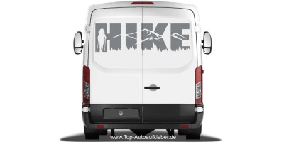 Mobile Preview: Autoaufkleber Hike Campervan
