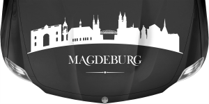 Motorhaubendekor Skyline Magdeburg