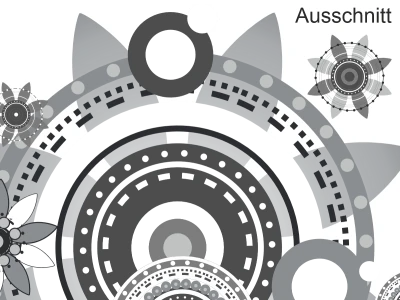 Autoaufkleber Kreisdekor - Ansicht Ausschnitt und Farbauswahl