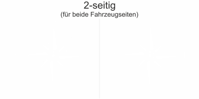 Autotattoo Kompass | Set für beide Fahrzeugseiten
