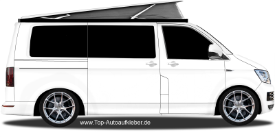 Autoaufkleber Motocross auf Campervan - Ansicht Farbauswahl