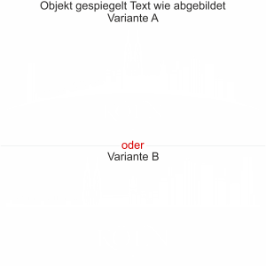 Skyline von Köln als Aufkleber für die Motorhaube - Ansicht Ausrichtung mit Farbauswahl und Variante