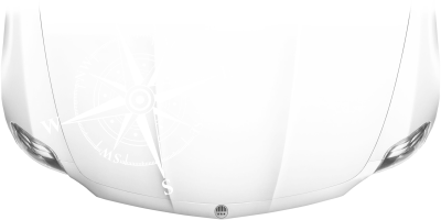Motorhaubendekor Kompass