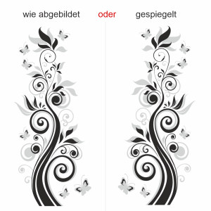 Autoaufkleber Motorhaube Rankenornament