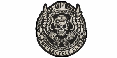 Autoaufkleber Motorrad Club Logo | Set für beide Fahrzeugseiten
