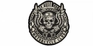 Autoaufkleber Motorrad Club Logo | Set für beide Fahrzeugseiten