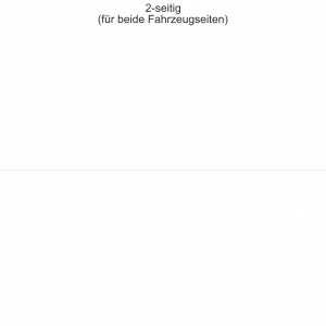 Autoaufkleber Naturgräser - Ansicht zweiseitig und Farbauswahl
