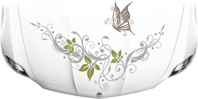 Autoaufkleber Schmetterling - Ornament mit Schmetterling als Dekor für die Motorhaube