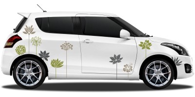 Mobile Preview: Sticker Set mit Blüten für das Auto