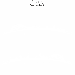 Autoaufkleber Skyline Baden-Württemberg - zweiseitig für beide Fahrzeugseiten und Farbauswahl - Variante A