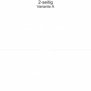 Autoaufkleber Skyline Brandenburg | Set - zweiseitig für beide Fahrzeugseiten und Farbauswahl - Variante A