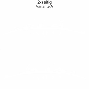 Autoaufkleber Skyline Brandenburg - zweiseitig für beide Fahrzeugseiten und Farbauswahl - Variante A