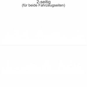 Autoaufkleber Skyline Dresden | Set für beide Fahrzeugseiten