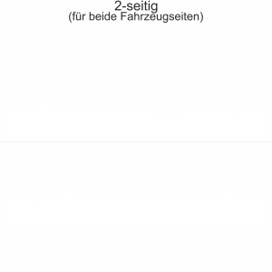 Autoaufkleber Skyline Duisburg | Set für beide Fahrzeugseiten