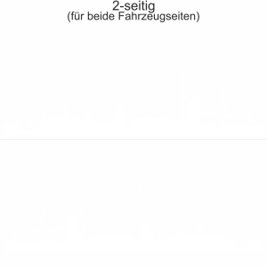 Autoaufkleber Skyline Hamburg | Set für beide Fahrzeugseiten