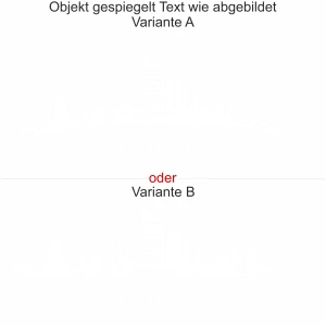 Leipziger Skyline als Aufkleber für die Heckscheibe - Ansicht Ausrichtung mit Farbauswahl und Variante