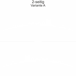 Autoaufkleber Skyline Hessen | Set - zweiseitig für beide Fahrzeugseiten und Farbauswahl - Variante A