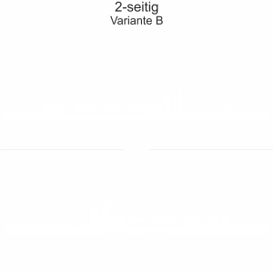 Autoaufkleber Skyline Hessen | Set - zweiseitig für beide Fahrzeugseiten und Farbauswahl - Variante B