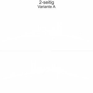 Autoaufkleber Skyline Saarland - zweiseitig für beide Fahrzeugseiten und Farbauswahl - Variante A