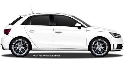 Autoaufkleber Skyline Sachsen-Anhalt | Set für beide Fahrzeugseiten auf hellem PKW - Ansicht Farbauswahl