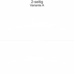 Autoaufkleber Skyline Sachsen - zweiseitig für beide Fahrzeugseiten und Farbauswahl - Variante A
