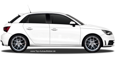 Autoaufkleber Skyline Schleswig-Holstein | Set für beide Fahrzeugseiten auf hellem PKW - Ansicht Farbauswahl