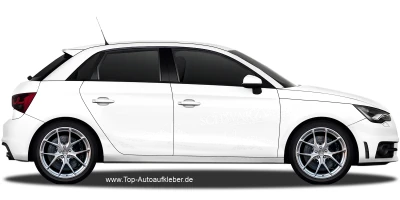 Autoaufkleber Skyline Schwarzwald auf hellem PKW - Ansicht Farbauswahl