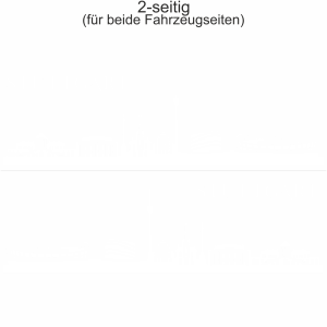 Autoaufkleber Skyline Stuttgart | Set für beide Fahrzeugseiten