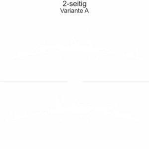 Autoaufkleber Skyline Thüringen - zweiseitig für beide Fahrzeugseiten und Farbauswahl - Variante A