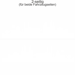 Autoaufkleber Skyline Wiesbaden | Set für beide Fahrzeugseiten