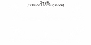 Autoaufkleber Surfer am Meer | Set für beide Fahrzeugseiten