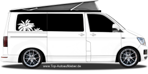 Autoaufkleber Surfer am Meer | Set für beide Fahrzeugseiten