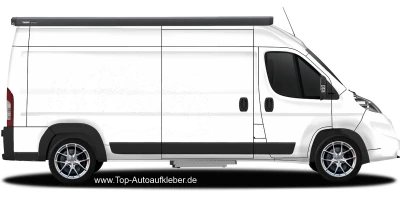 Autoaufkleber Vögel im Hochgebirge auf hellem Camper - Ansicht Farbauswahl