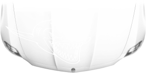 Aufkleber Motorhaube Weißer Hai