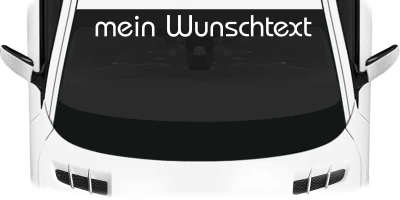 Heckscheibenaufkleber Wunschtext | 18