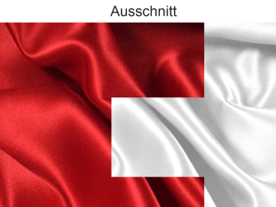 Autodekor Flagge Karte der Schweiz - Ansicht Ausschnitt