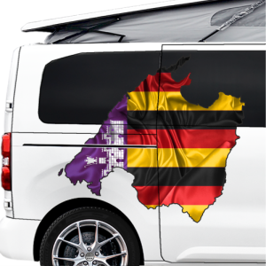 Autodekor Flagge Karte vom 17. Bundesland